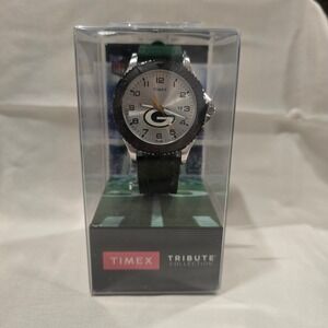 Timex Tribute Collection Green Bay Packers NFL Watch Silver Tone‎